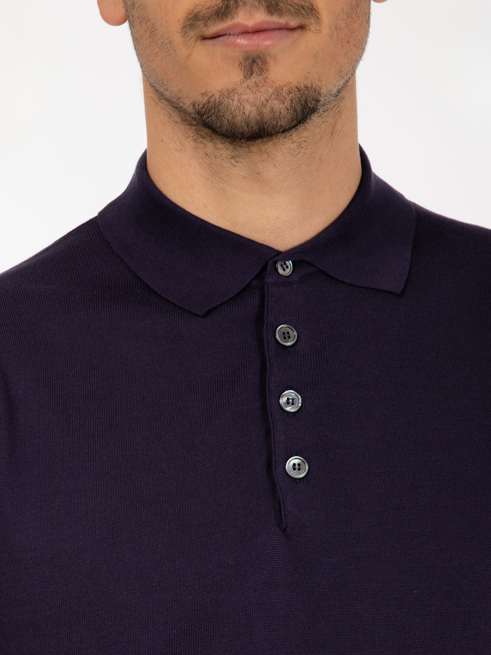 Blue short sleeve polo