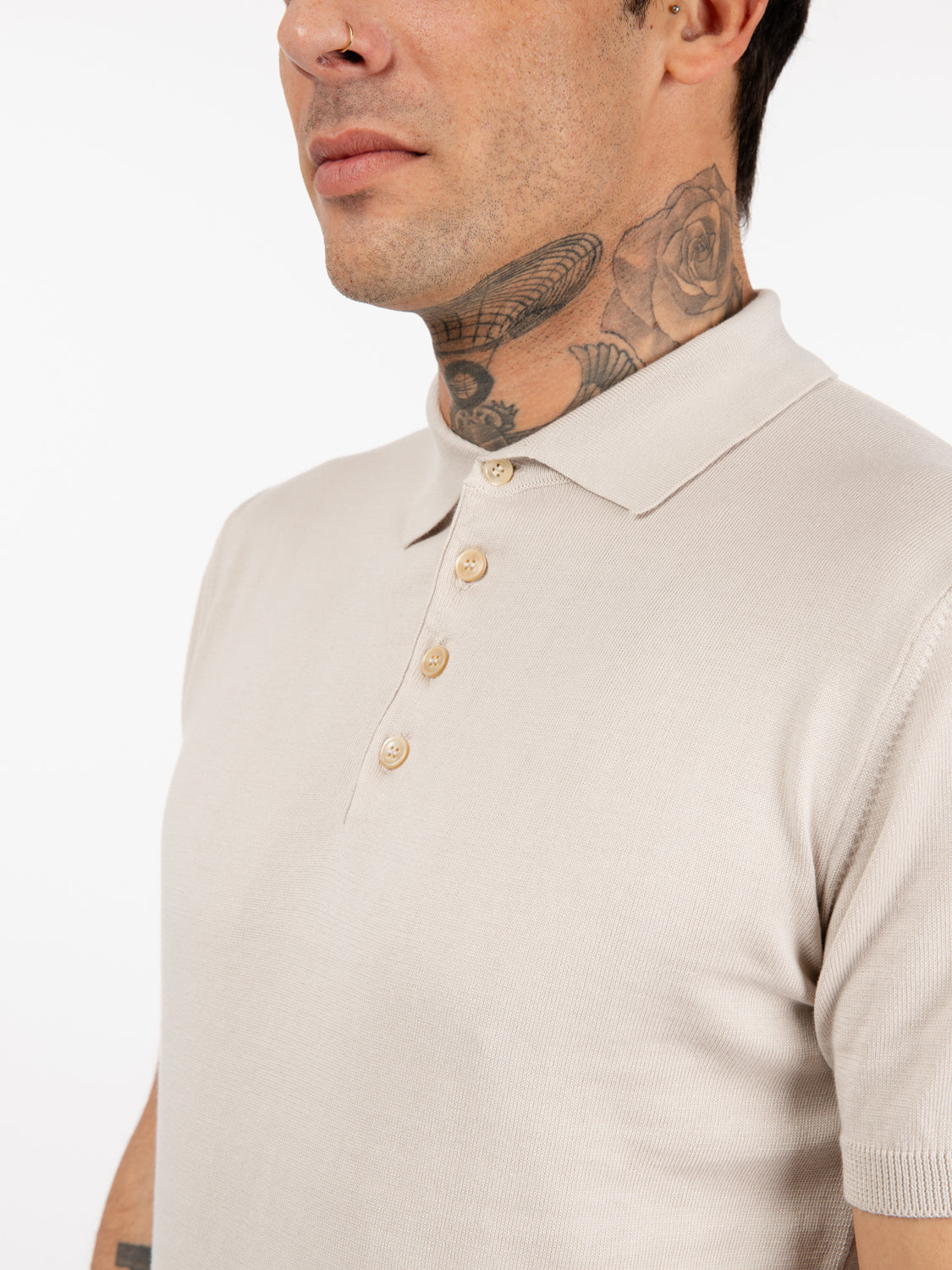 Sand short sleeve polo