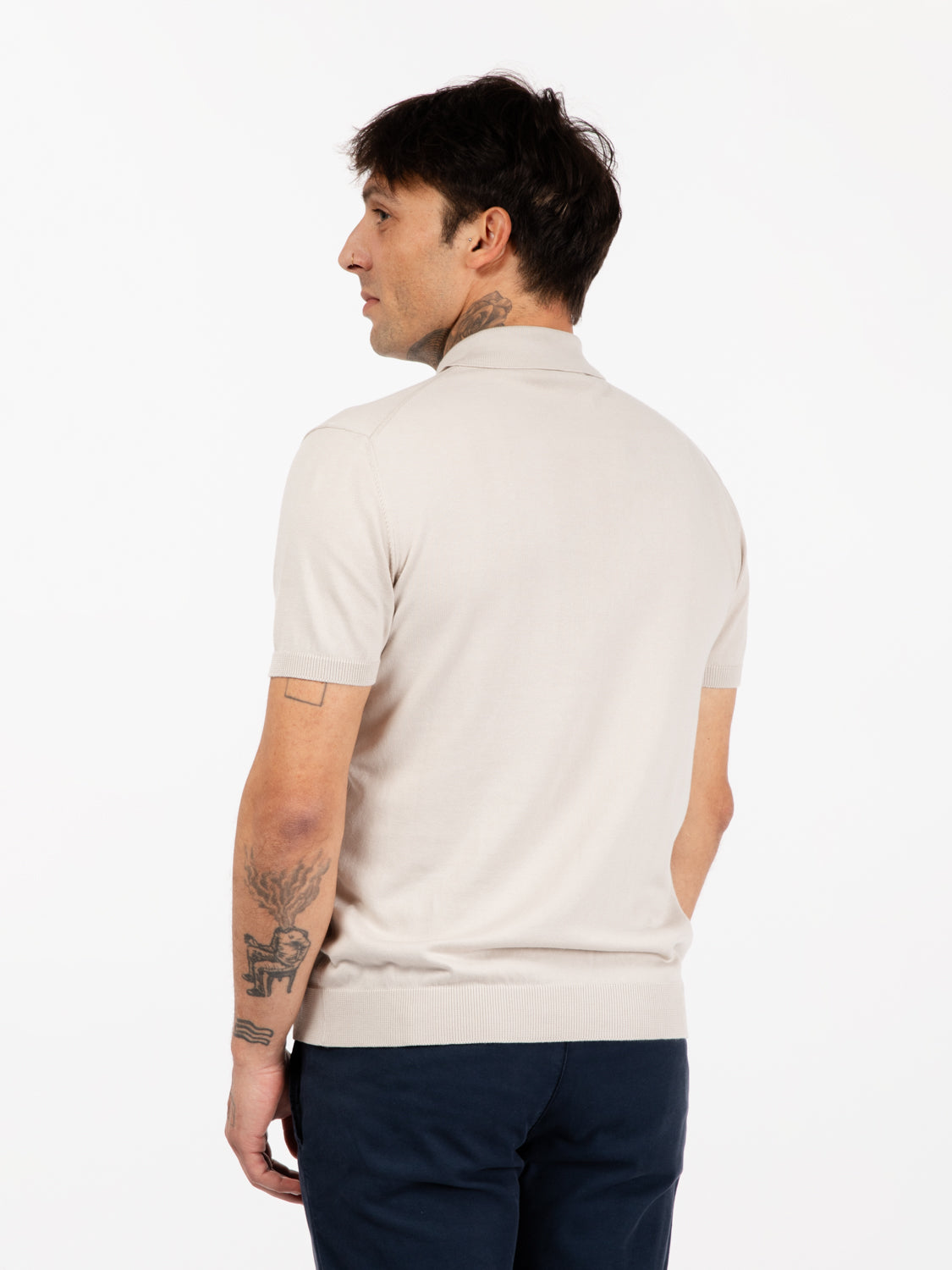 Sand short sleeve polo