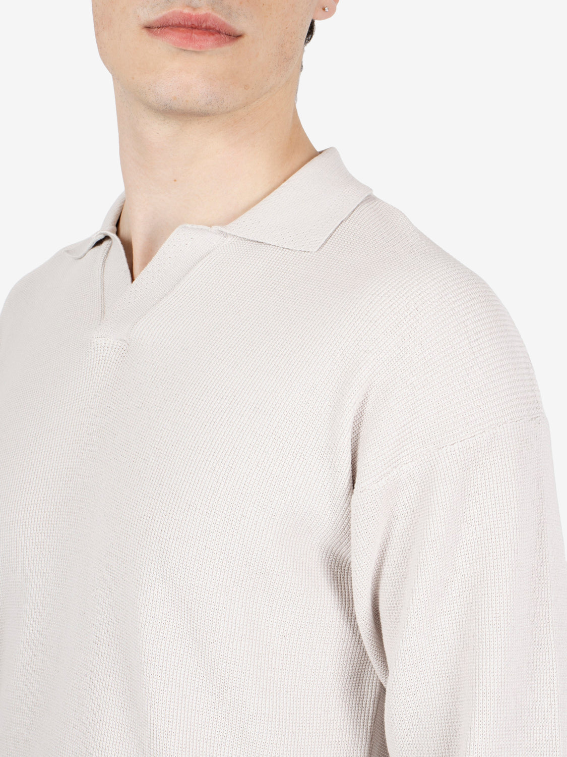 Polo punto riso gesso