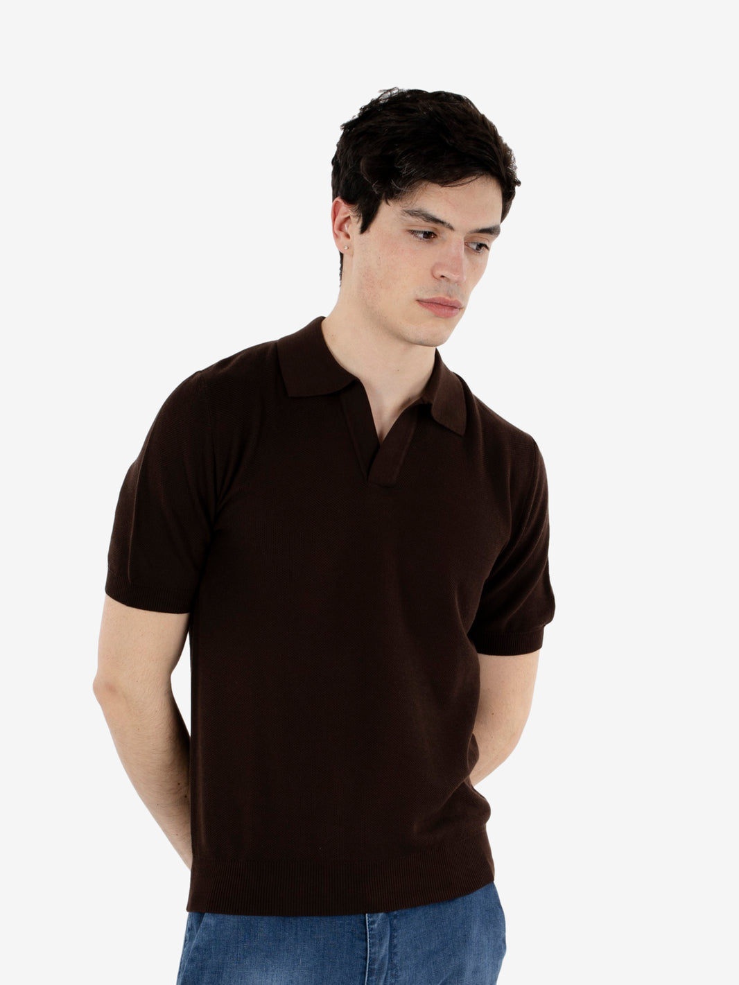 Polo punto riso moro
