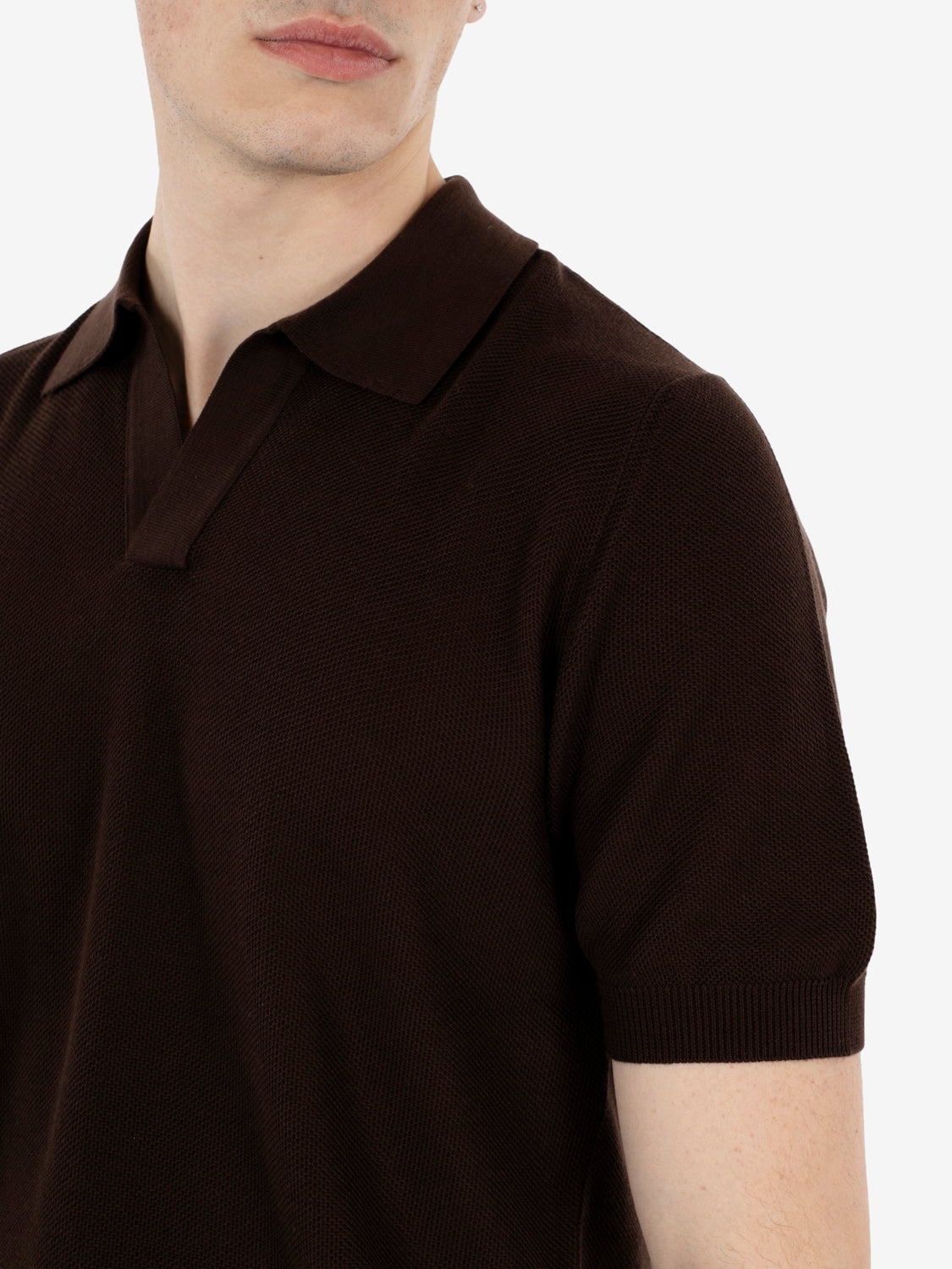 Polo punto riso moro