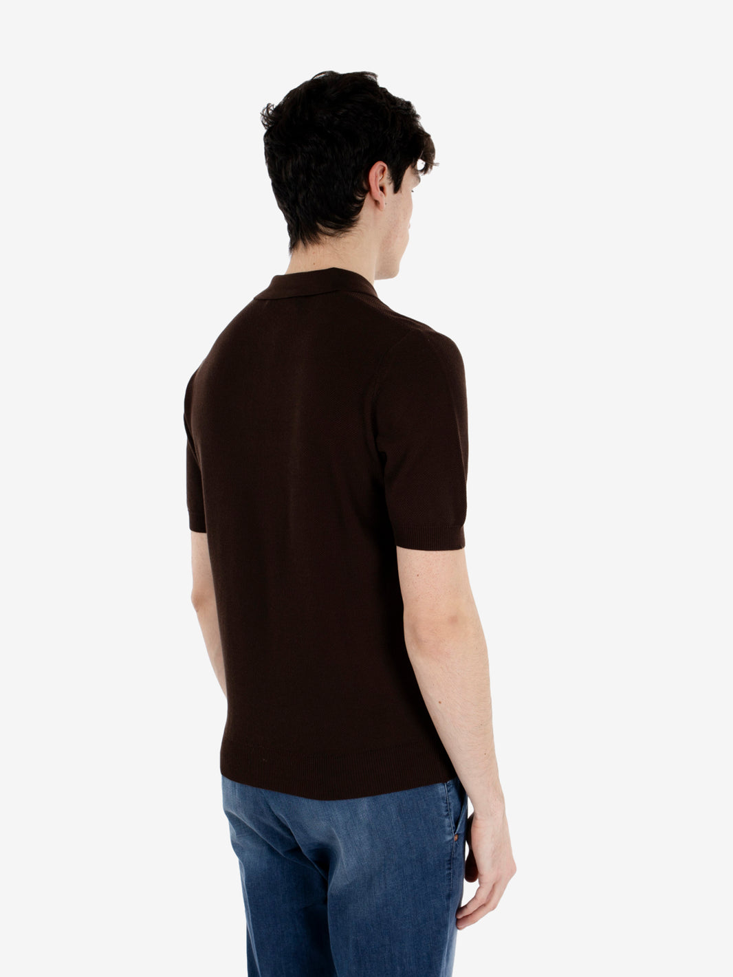 Polo punto riso moro