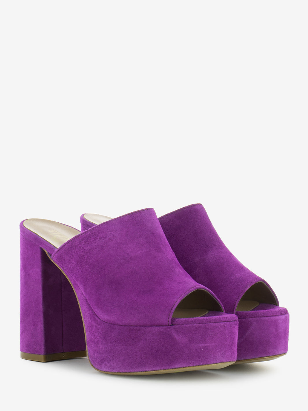 Magenta Suede Sabot