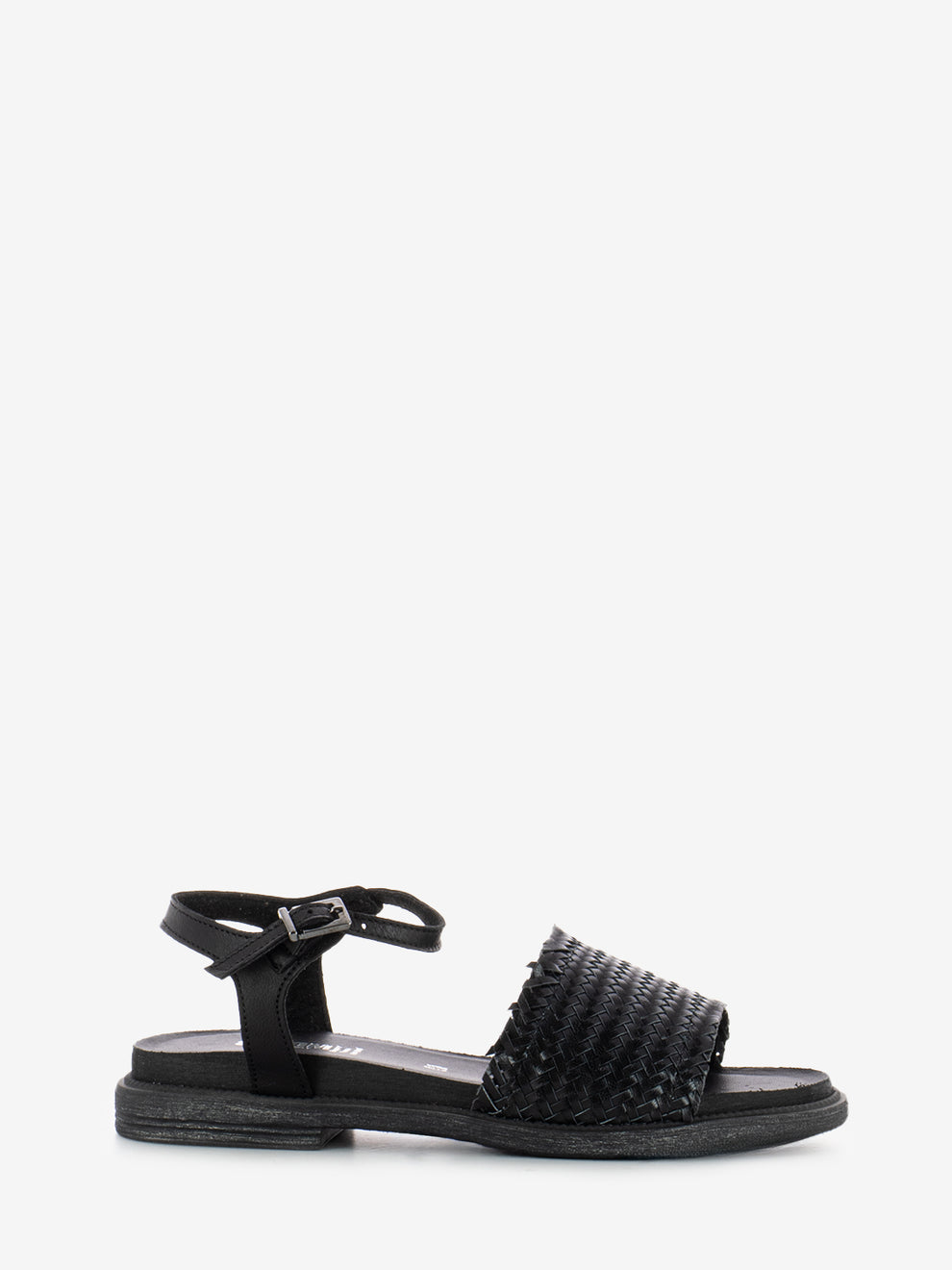 Black Braided Band Sandals