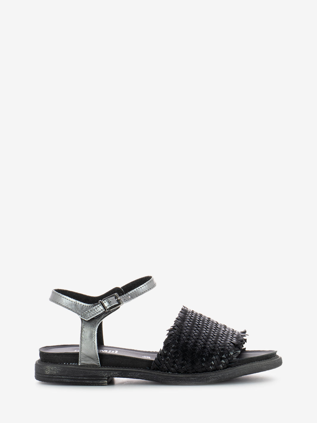 Black Braided Band Sandals