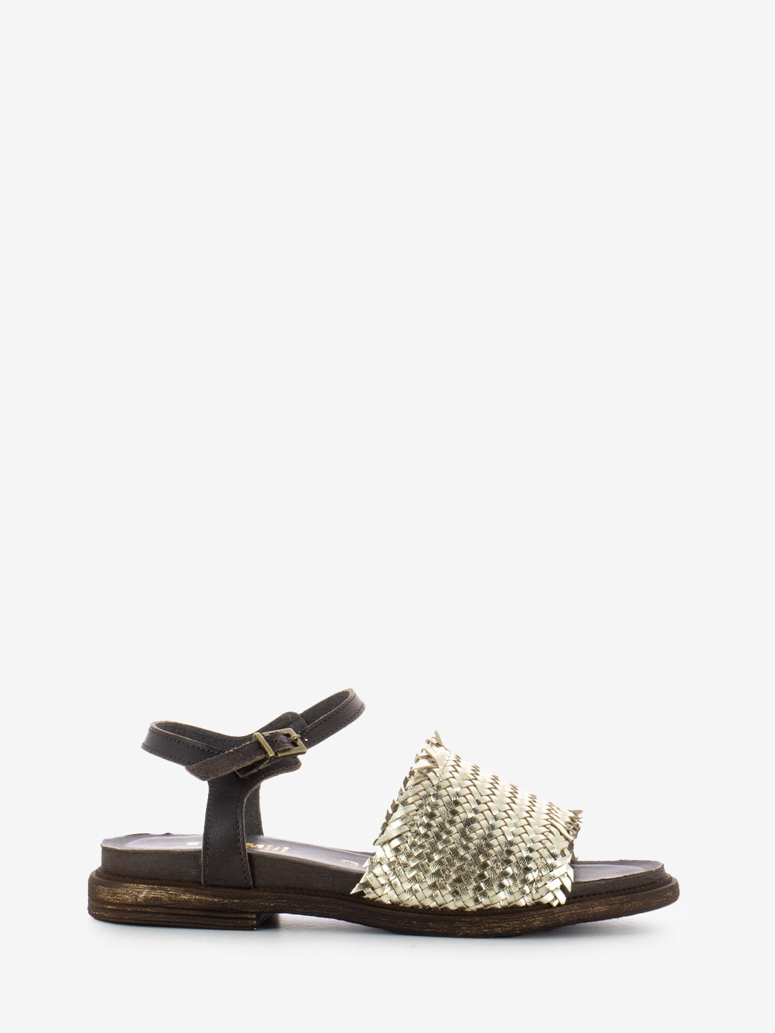 Platinum Braided Band Sandals