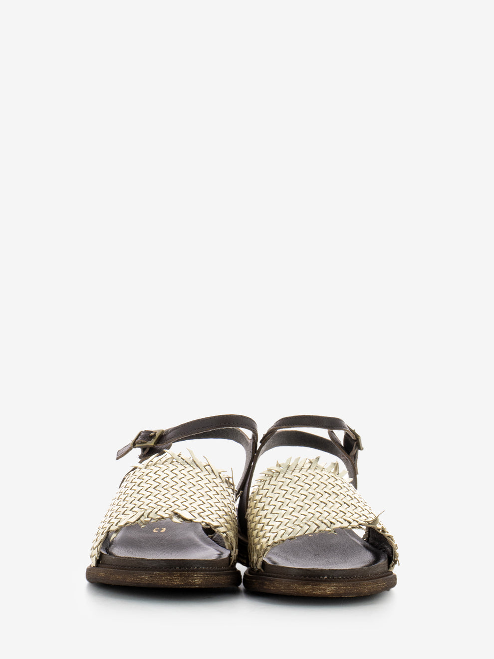 Platinum Braided Band Sandals