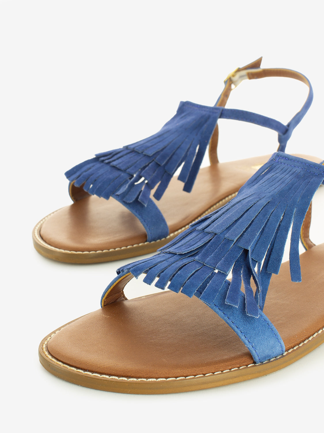 Bluette suede fringed sandals