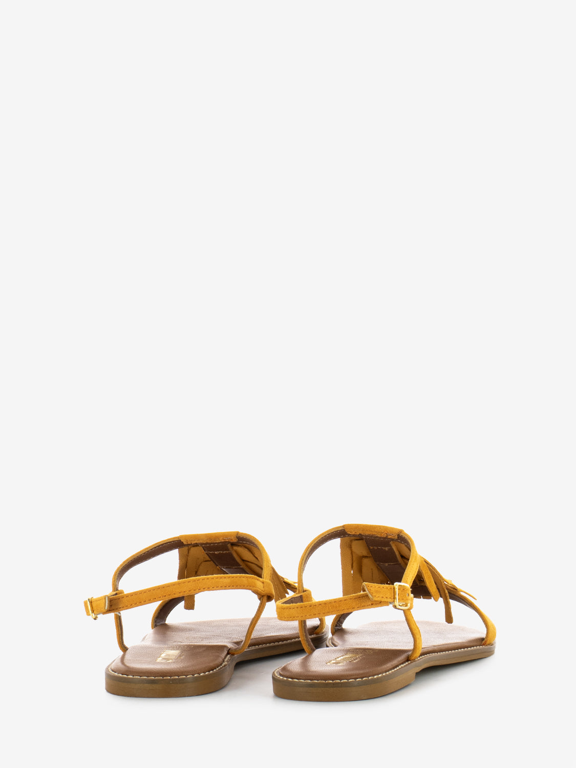 Mandarin Suede Fringe Sandals
