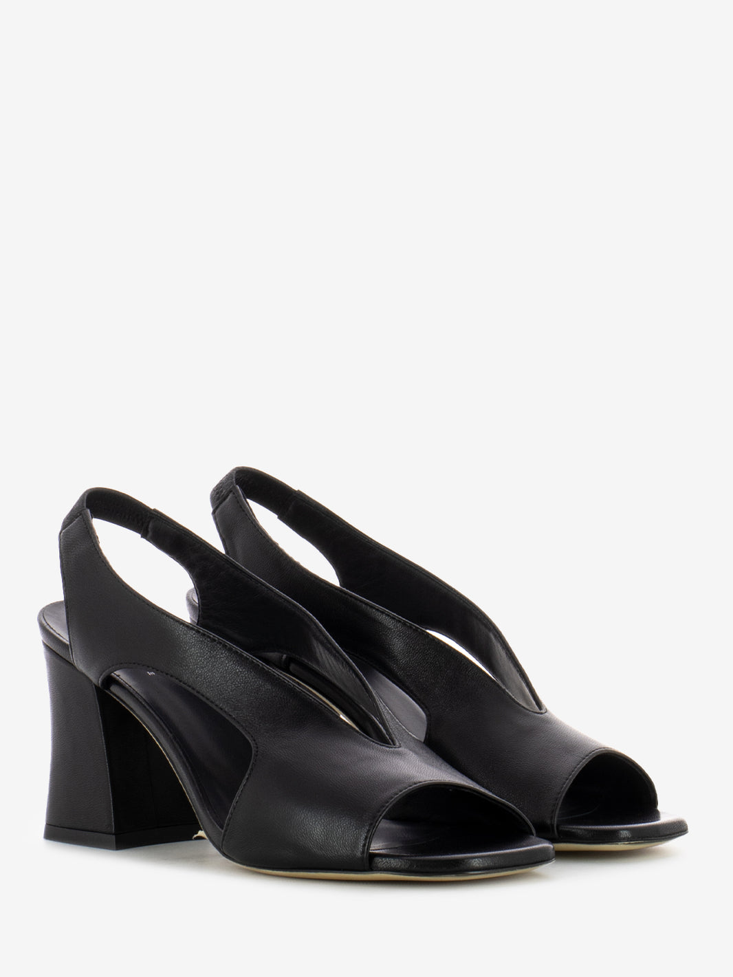 Sandali con tacco softy nero