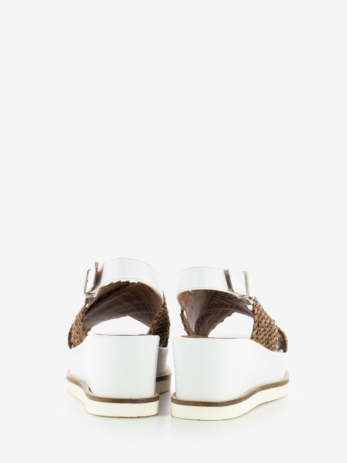 Sandali con zeppa ondel bruciato / flair bianco