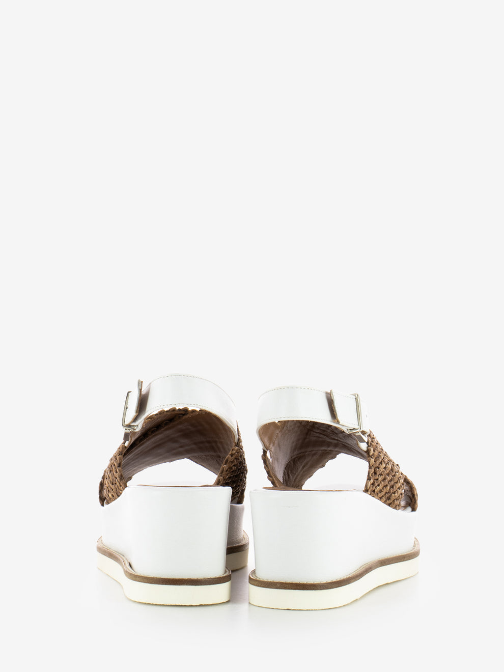 Sandali con zeppa ondel bruciato / flair bianco