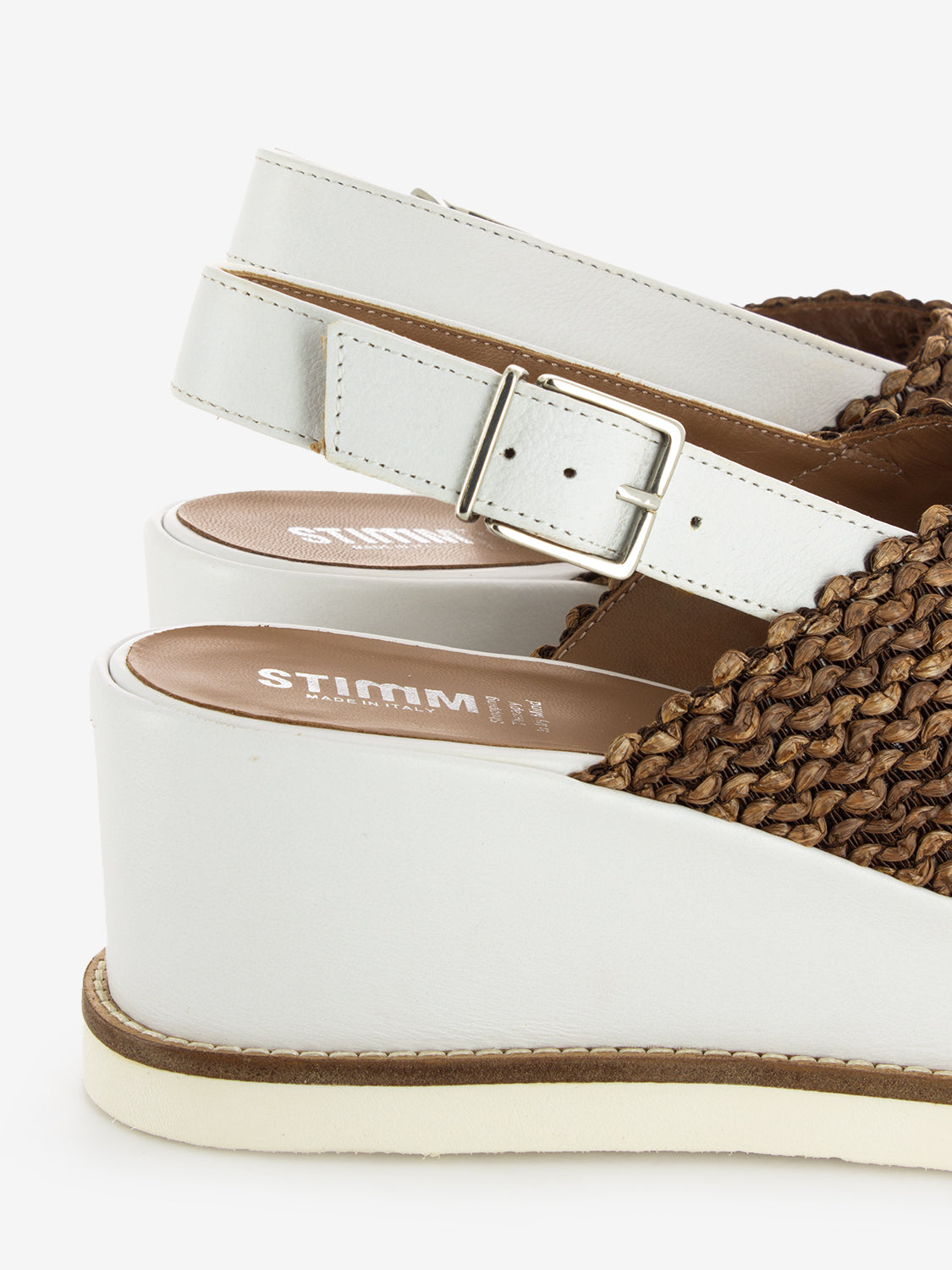 Sandali con zeppa ondel bruciato / flair bianco