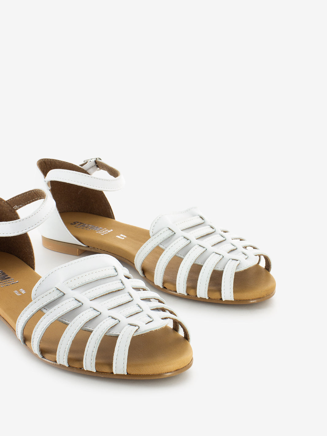 White Cage Sandals