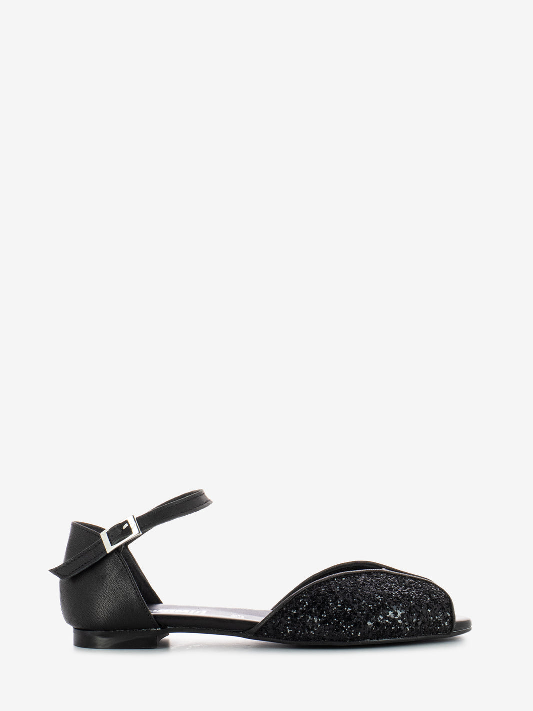 Sandali glitter nero