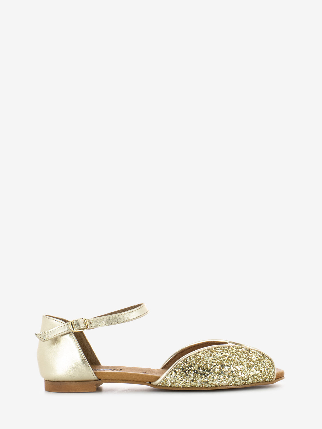 Platinum Glitter Sandals