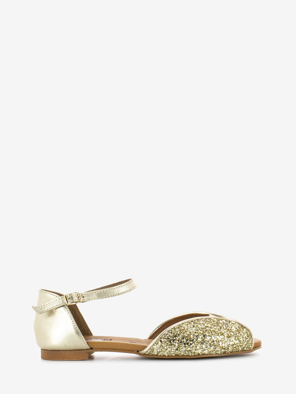 Platinum Glitter Sandals