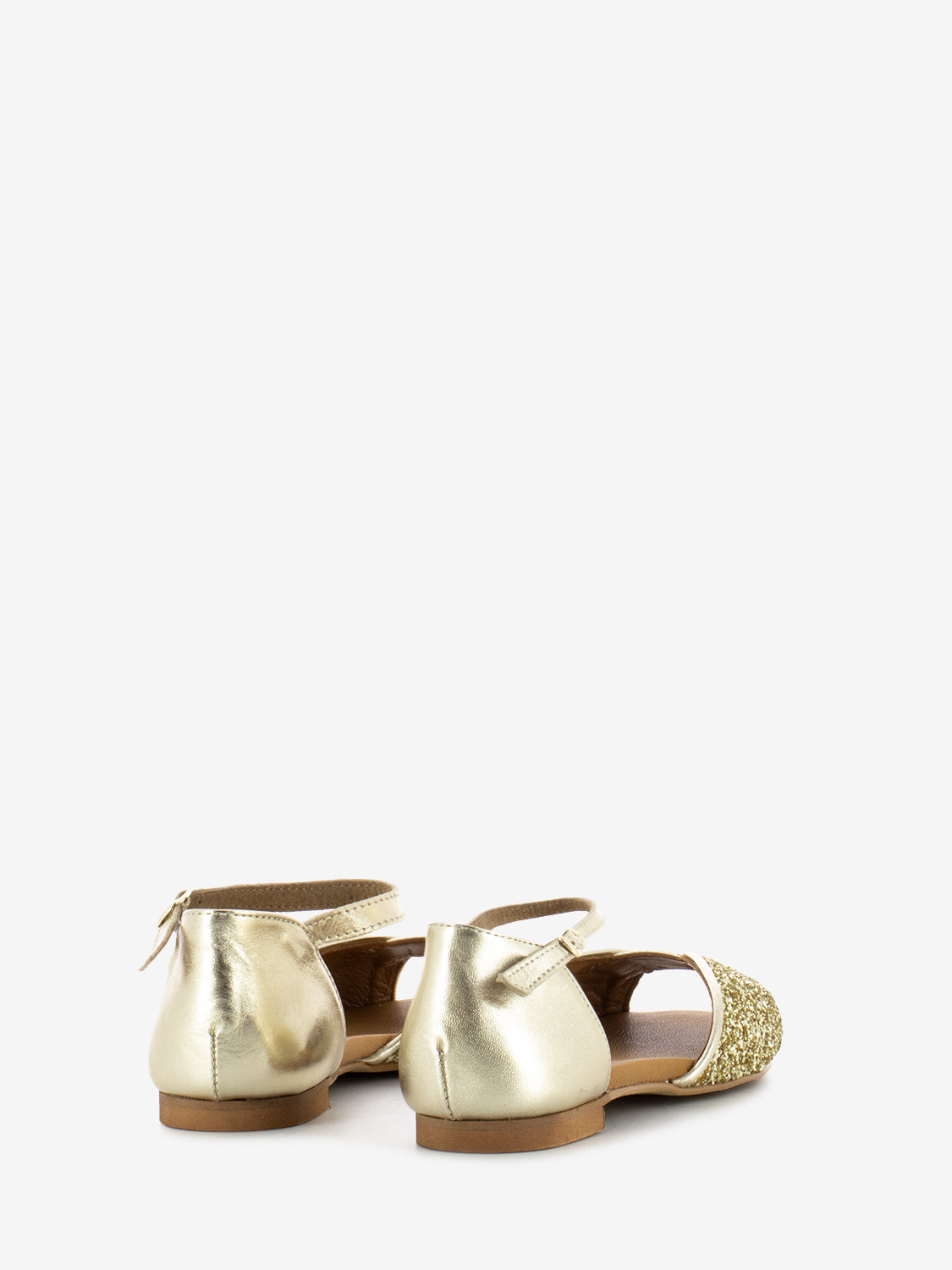 Platinum Glitter Sandals