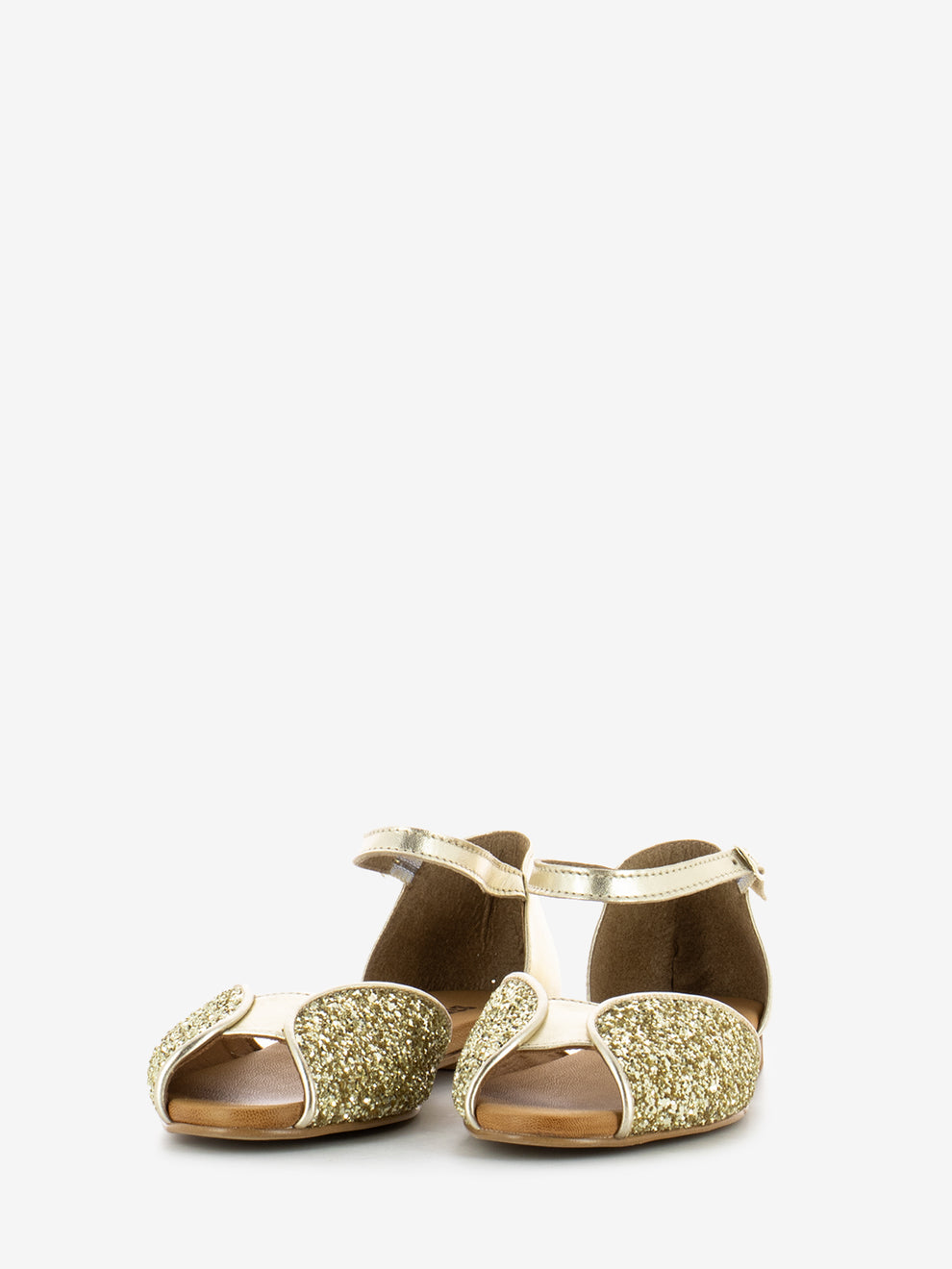 Platinum Glitter Sandals