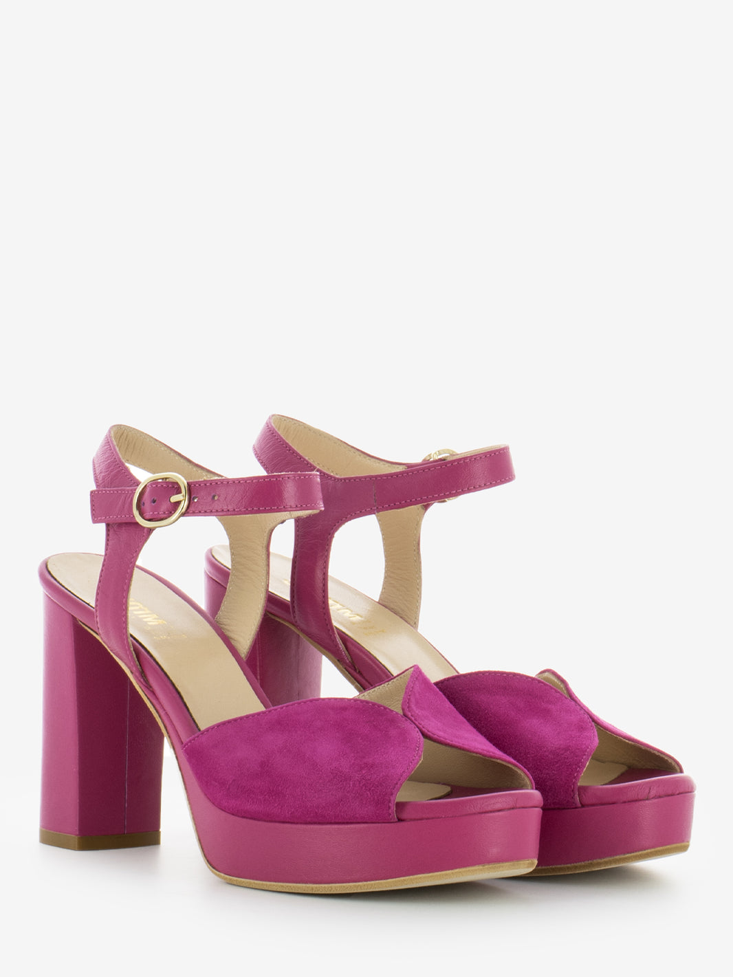 Sandali Greta nappa fuxia