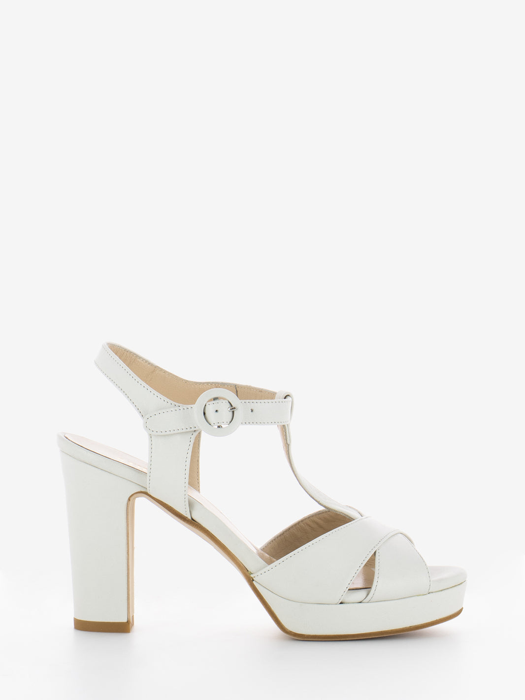 Ivory Hermes sandals with platform