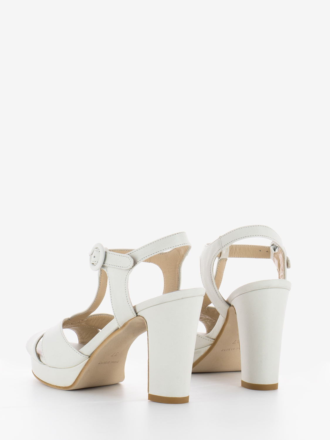 Ivory Hermes sandals with platform