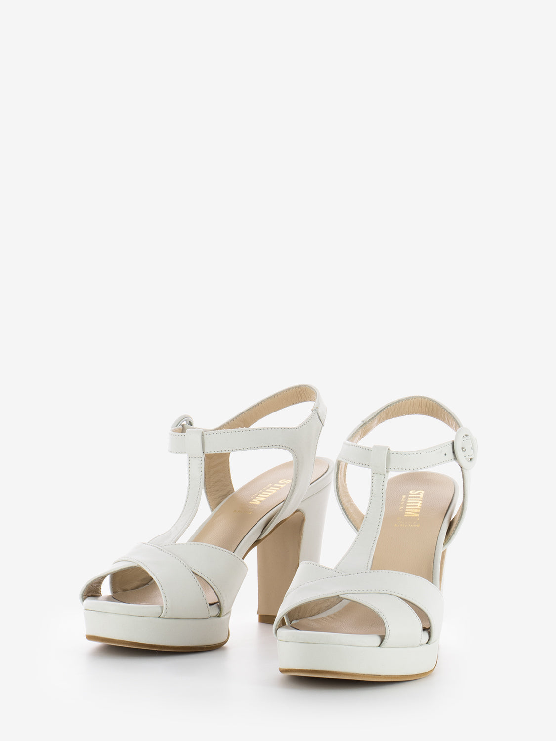 Ivory Hermes sandals with platform