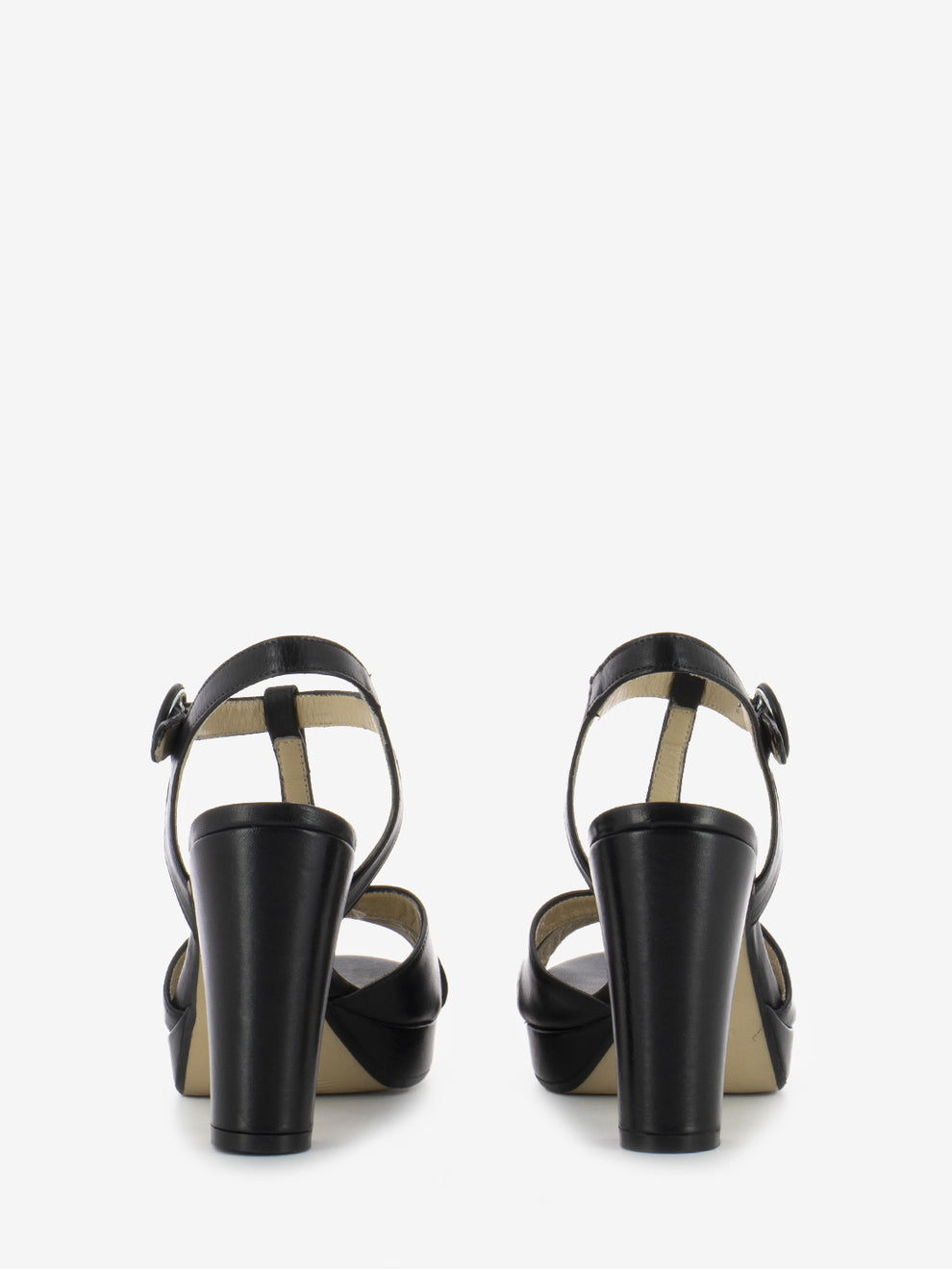 Black Hermes platform sandals