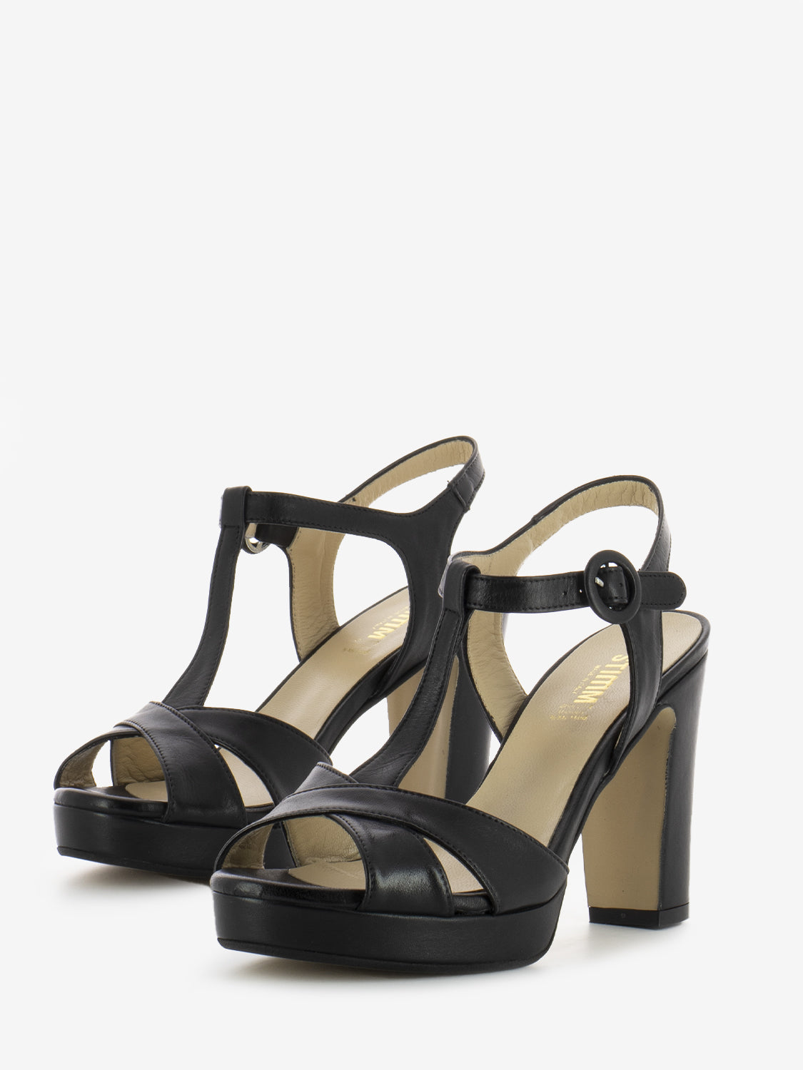 Black Hermes platform sandals