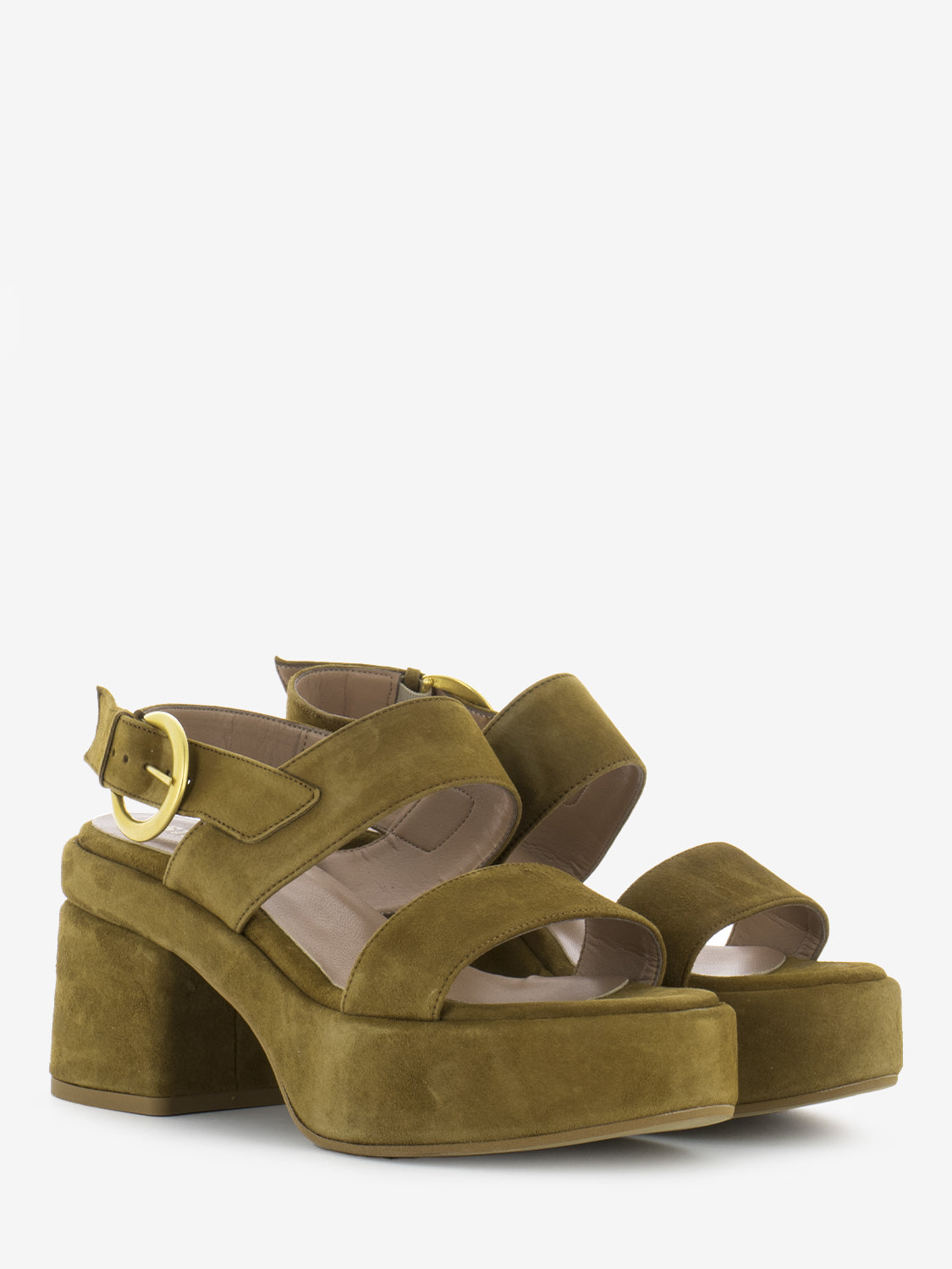 Leather suede sandals