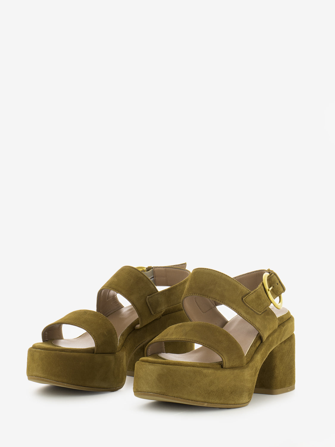 Leather suede sandals