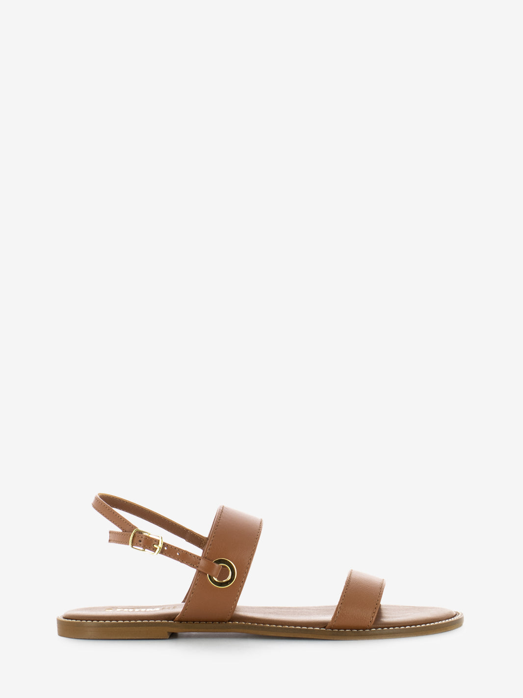 Leather sandals with leather straps