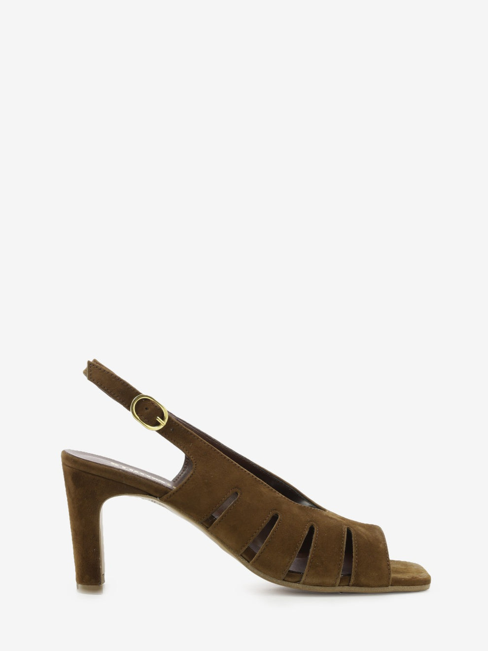 Sandali in suede choco