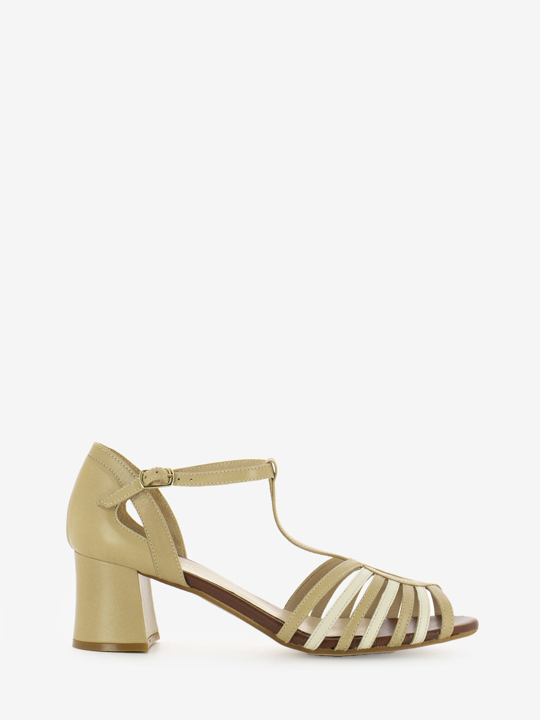 Sandali Kid corda / avorio / brandy