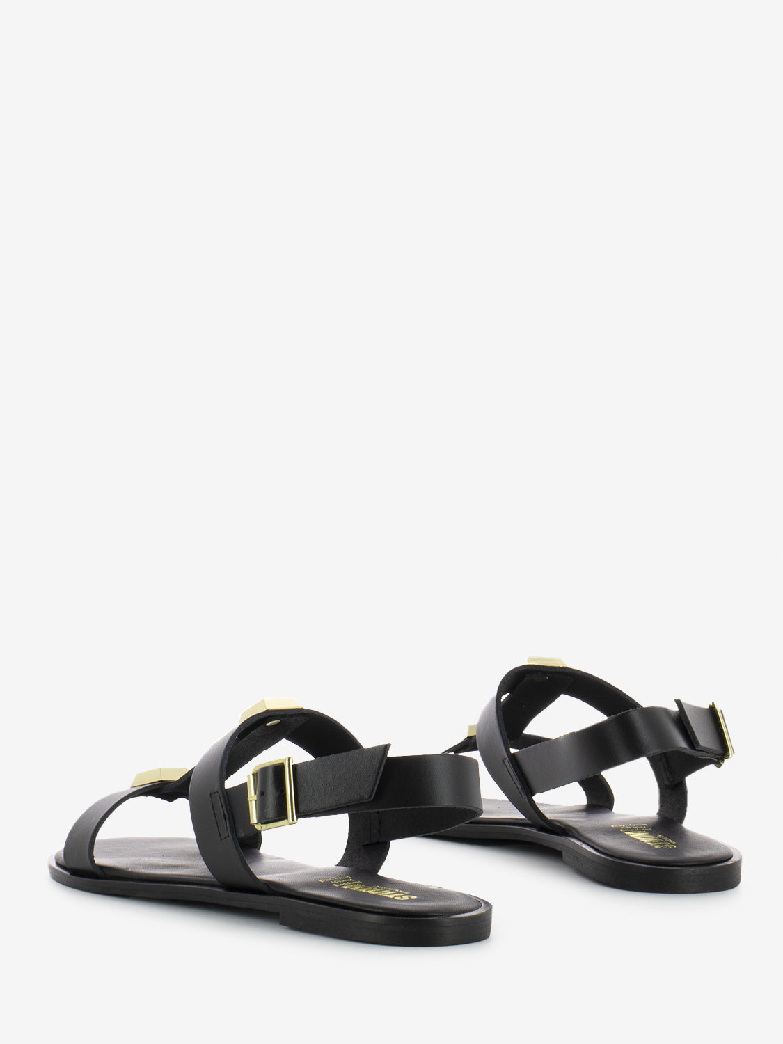 Black Viareggio sandals with maxi studs