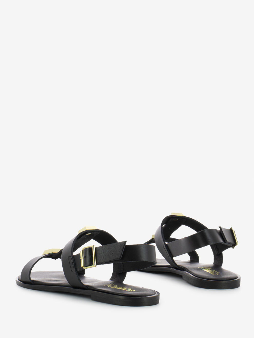 Black Viareggio sandals with maxi studs