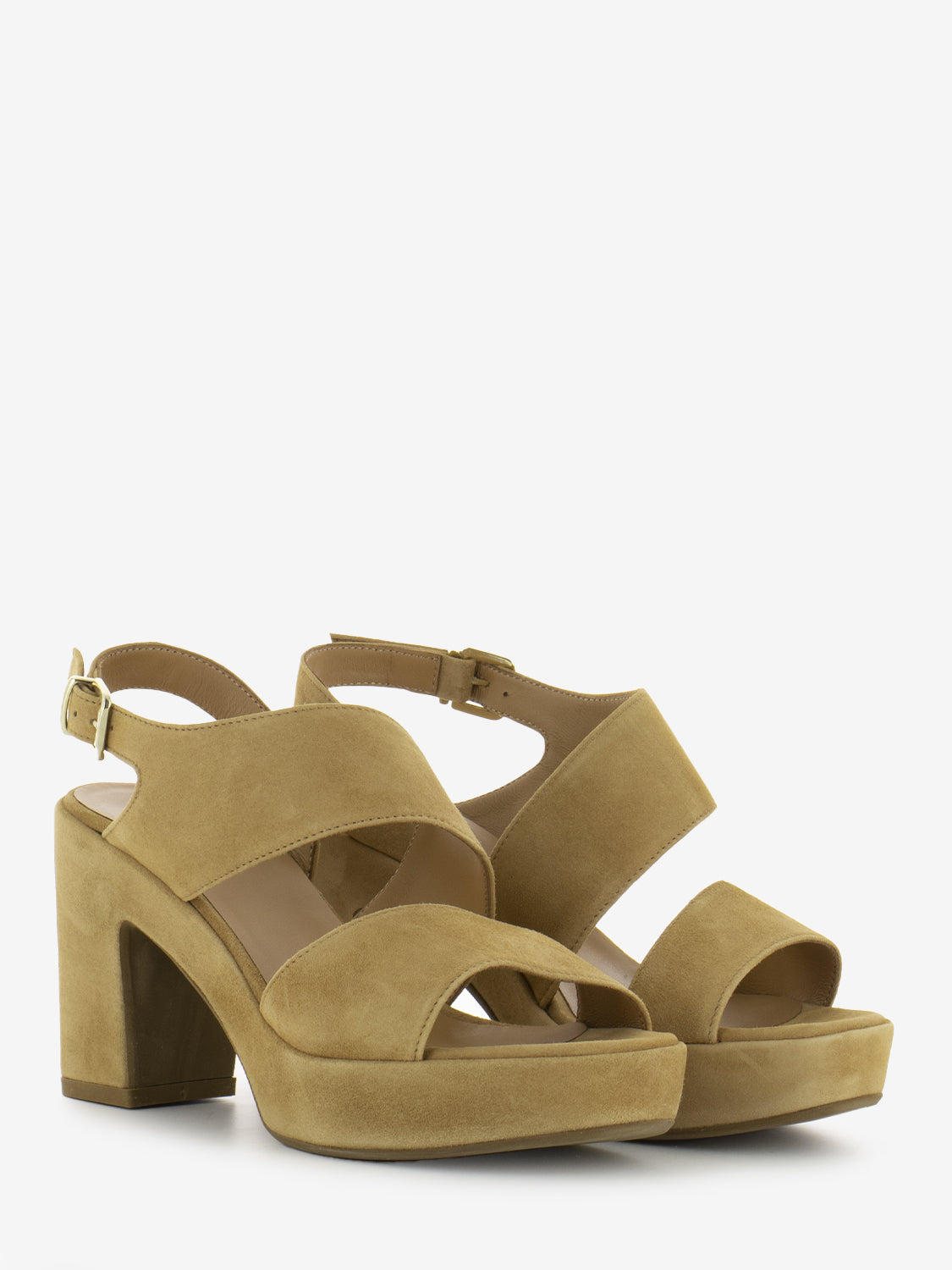 Vera suede wood sandals