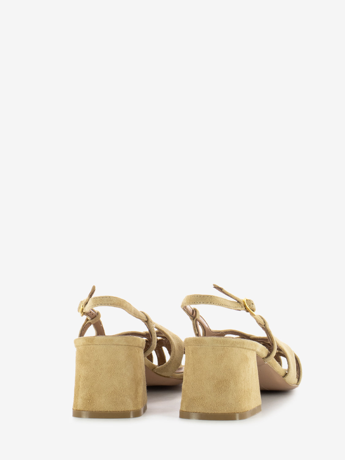 Sandalo a gabbia beige