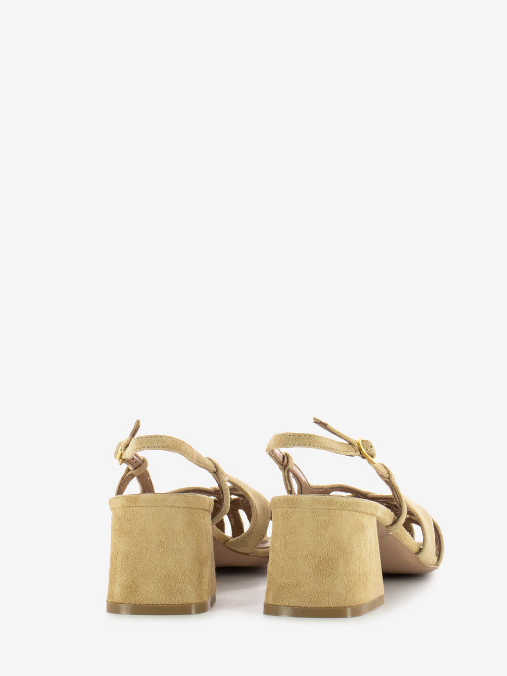 Sandalo a gabbia beige