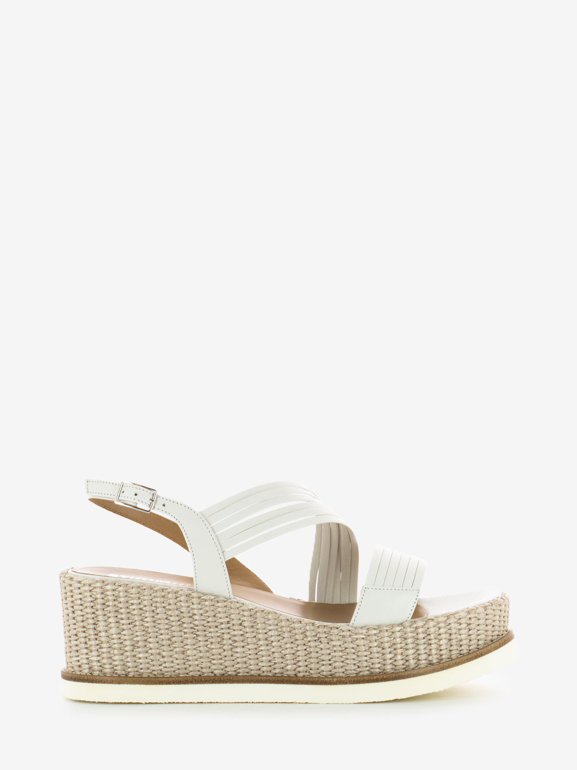 Plaster carved wedge sandal