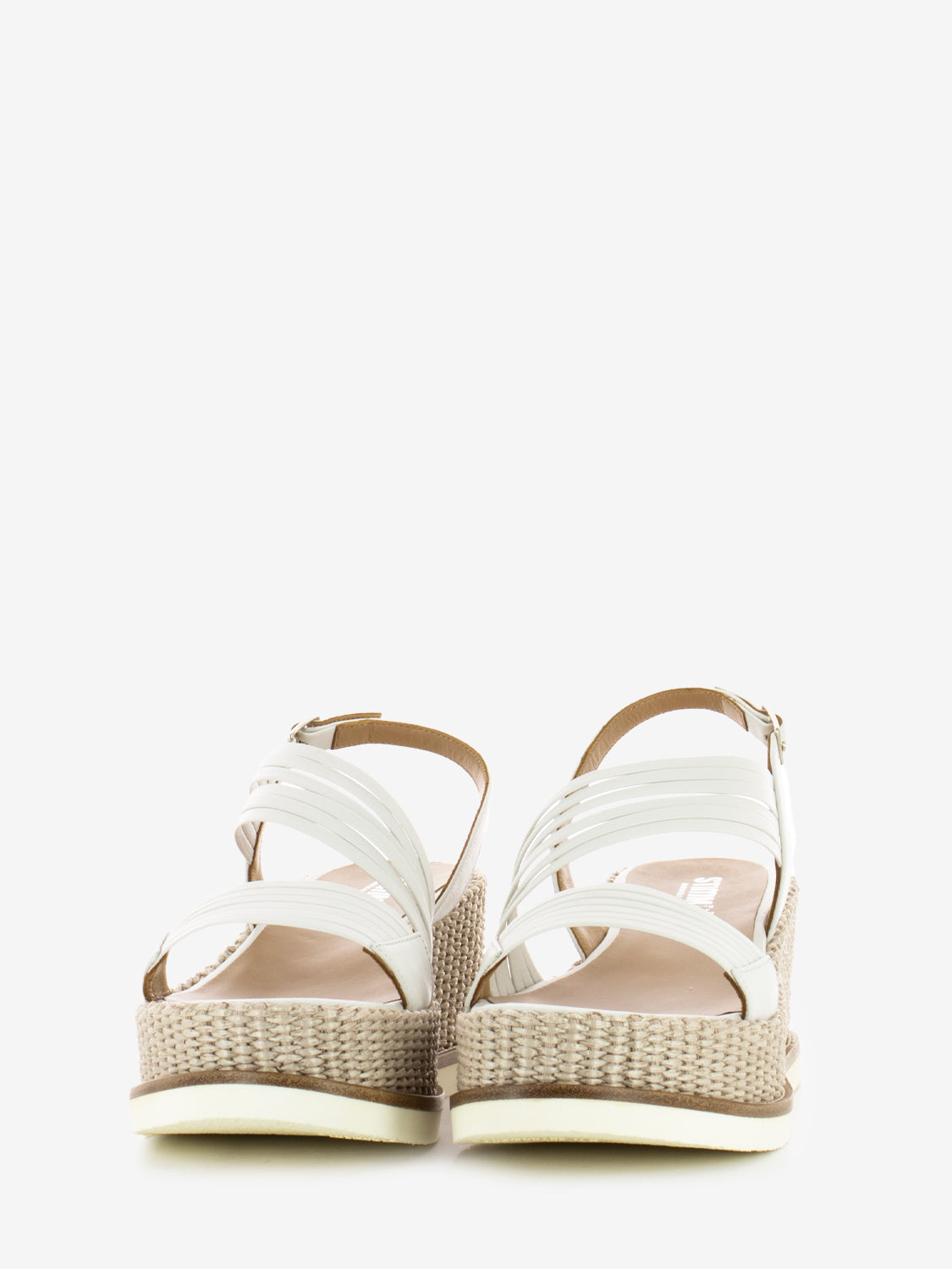 Plaster carved wedge sandal