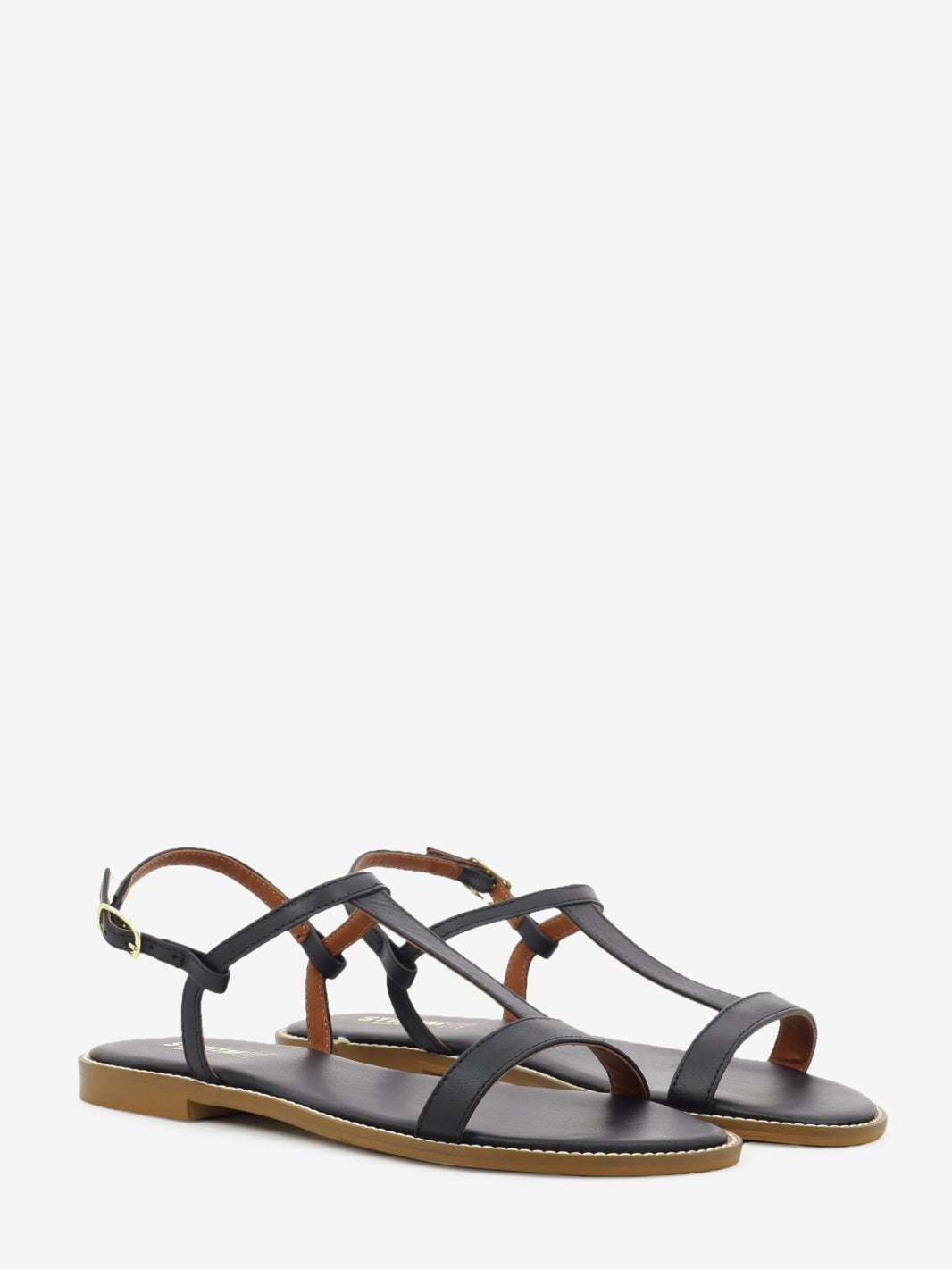 Viareggio flat sandals black