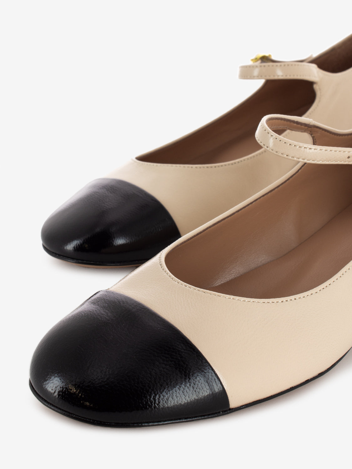 Scarpa Chanel bebè sabbia / nero