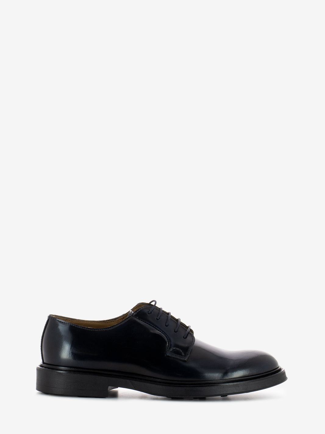 Scarpa derby lacci spazzolato blu
