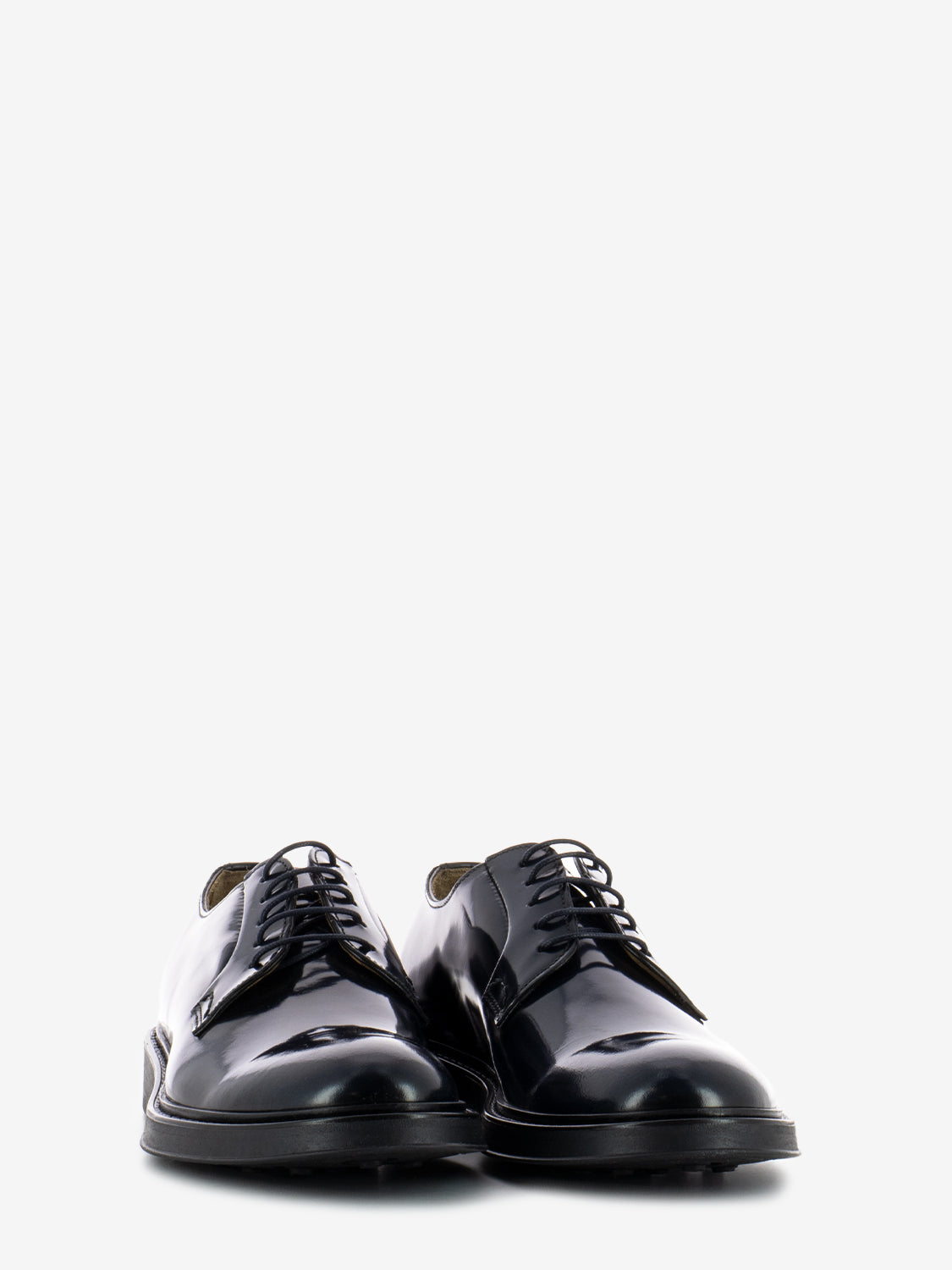 Scarpa derby lacci spazzolato blu