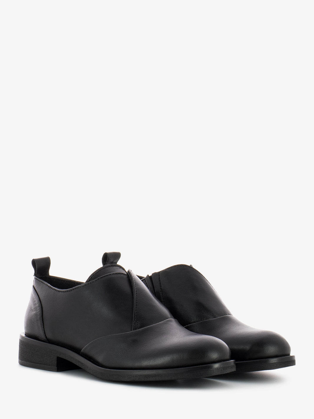 Scarpa elastico pelle nero