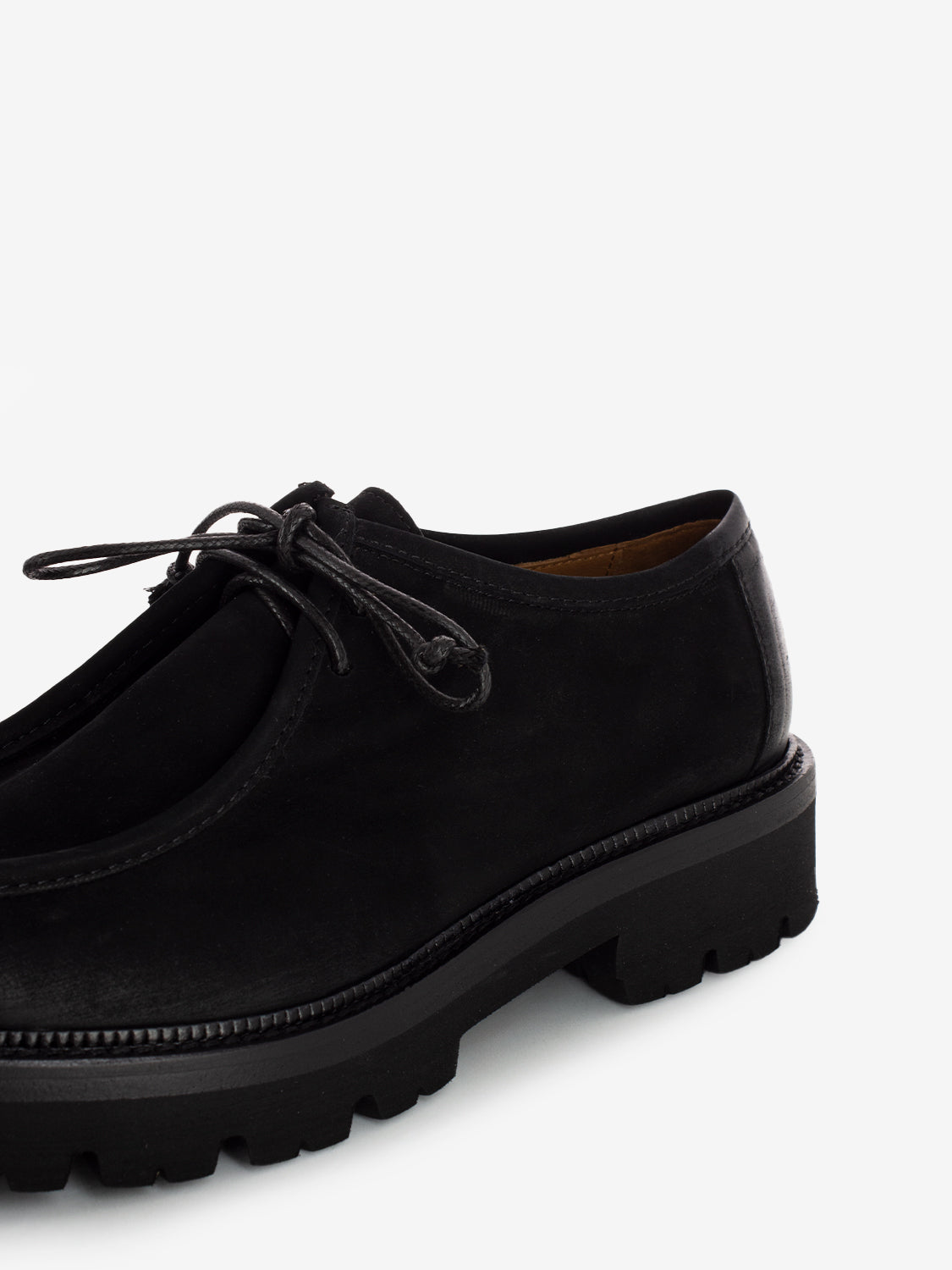 Scarpa ingegnere in suede nera