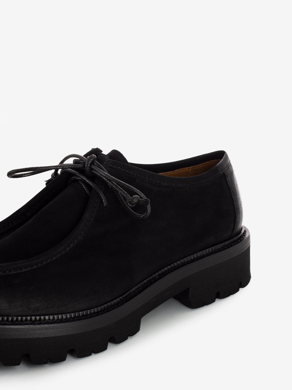 Scarpa ingegnere in suede nera