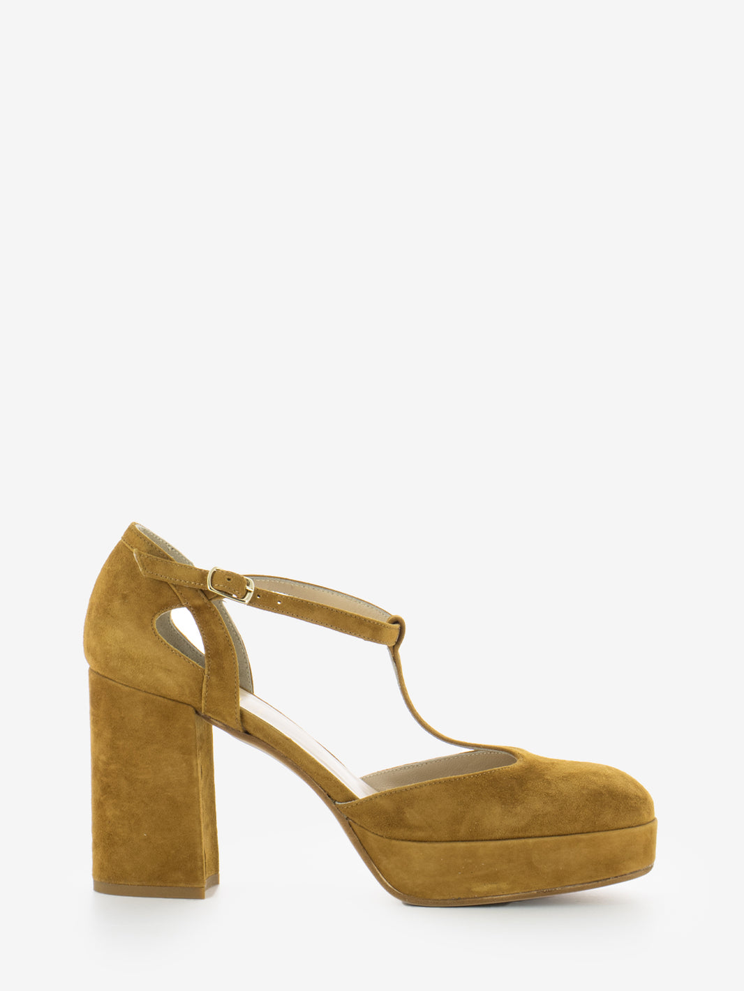 Scarpe con tacco deus cuoio